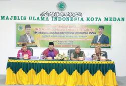 Kepala BPBD Medan Sampaikan Informasi Mitigasi Bencana di Hadapan Ulama