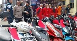 Ringkus 5 Pelaku Curanmor di Pandeglang,  Polisi Amankan Belasan Motor Diduga Hasil Curian