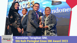 Konsisten Terapkan SNI, Hantarkan SIG Raih Peringkat Emas SNI Award 2023