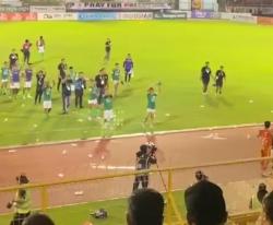 Momen Kericuhan Pertandingan PSMS vs Persiraja di Stadion Harapan Bangsa