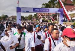 Peringati Hari Guru dan KORPRI, Ribuan ASN Pemkab Boyolali Ikuti Jalan Sehat