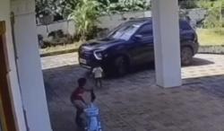 Pengemudi Syok, Anak Kecil  Tergilas Mobil dan Teriak Kesakitan