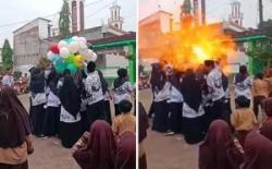 Viral, Balon Meledak di Perayaan Hari Guru Nasional, Kok Bisa?