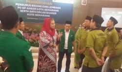 Hadiri Pelantikan Pengurus Bidang dan Lembaga GP Ansor, Ini Pesan Mbak Ita