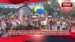 VIDEO: Siswa SMK BPN Kota Tasikmalaya Berikan Kejutan untuk Para Guru Dimomen HGN 2023