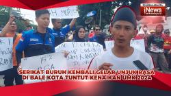 VIDEO: Serikat Buruh di Kota Tasikmalaya Kembali Gelar Demo di Bale Kota Tuntut Kenaikan UMK 2024