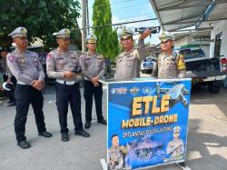 Puluhan Pengguna Jalan di Grobogan Tertangkap ETLE Drone Ditlantas Polda Jateng Lakukan Pelanggaran