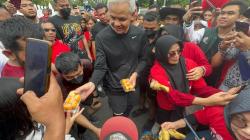 Suhaili PKL di Lombok Doakan Capres Nomor 3 Ganjar Pranowo saat Car Free Day