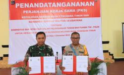 Polda NTT dan Kodam IX Udayana Lakukan Penandatanganan Perjanjian Kerja Sama