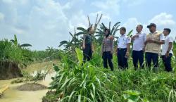 Tanggul Sungai Penjalinan Tawangharjo Jebol, Lahan Pertanian 15 Ha Terendam