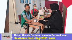 Rutan Gresik Berikan Layanan Pemeriksaan kesehatan Gratis Bagi WBP Lansia