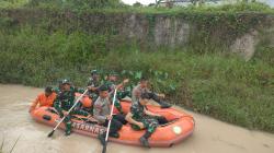 HUT ke-78 Kodam ll/Sriwijaya, Danrem 045/Gaya Pimpin Karya Bakti Pembersihan Saluran Air