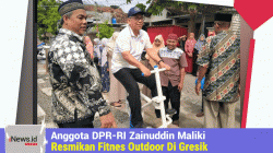 Dukung Gaya Hidup Sehat, Anggota DPR-RI Zainuddin Maliki Resmikan Fitnes Outdoor Di Gresik