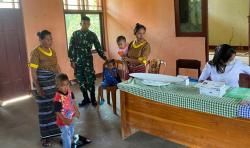 Begini Cara Satgas Yonkav Naga Karimata Peduli Stunting di Perbatasan NTT Timor Leste