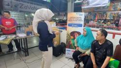 BPJS Ketenagakerjaan Cimahi Kampanye KKBC ke Pedagang di Pasar Atas Baru