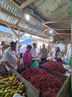 Stok Relatif Aman Sampai Akhir Tahun, Dittipideksus Mabes Polri Monitoring Bahan Pokok di Lampung