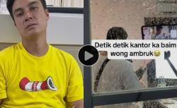 Gedung Kantor Ambruk saat Grand Launcing,  Baim Wong Pasrah