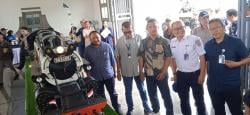 Miniatur Lokomotif Uap DD5208 'Si Gombar' Ditempatkan di Stasiun Garut