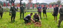 Jaga Alam, Koramil 10/Sukanagara Gencar Tanam Pohon Keras