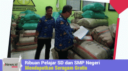 Ribuan Pelajar SD dan SMP Negeri di Gresik Mendapatkan Seragam Gratis