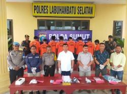 Polres Labuhanbatu Selatan Ungkap 8 Kasus Tindak Pidana Narkotika Selama Periode 1-19 Desember 2023