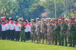 Peringatan Hari Bela Negara di Grahadi, GM FKPPI Jatim Bacakan Ikrar Bela Negara