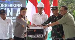 Presiden Jokowi groundbreaking Pembangunan Kodim IKN