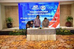 Lanjutkan Kerjasama, Bank Artha Graha Internasional dan Polri Tandatangani PKS