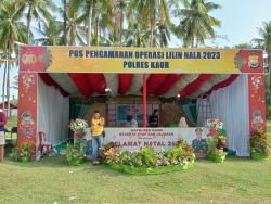 Pospam Polsek Kaur Selatan Siap Amankan Nataru di Pantai Pangubaian