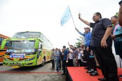 Lepas 1.200 Peserta Mudik Gratis Nataru, Hassanudin: Kita Bantu Masyarakat untuk Pulang Kampung