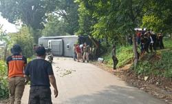 Bus Rombongan Pramuka Ciamis Terguling di Tanjakan Kujang Jatinangor, Ini Daftar Korban Luka