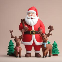 9 Nama Rusa yang Menjadi Penarik Kereta Santa Claus