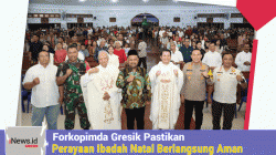 Keliling Gereja, Forkopimda Gresik Pastikan Perayaan Ibadah Natal Berlangsung Aman