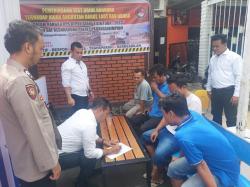 Operasi Lilin Toba 2023, Satresnarkoba Polres Padangsidimpuan Tes Urine Sopir Angkutan Umum