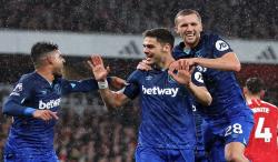 Hasil Bola Tadi Malam: West Ham Permalukan Arsenal, Brighton Bungkam Tottenham