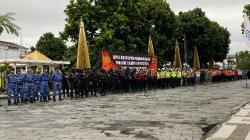 Polres Tasikmalaya Kota dan TNI Gelar Apel Pengamanan Malam Tahun Baru 2024