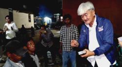 Caleg Perindo Nataliano Ovani Tambajong Bagikan KTA Berasuransi di Daerah Rawan Bencana