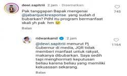 Sedih Program JQR Dibubarkan, Ridwan Kamil: Menurut Pj Gubernur Tidak Memberi Manfaat