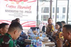 Polres Dumai Gelar Coffee Morning Polri-TNI Dalam Rangka Pengamanan Pemilu 2024 di Kota Dumai