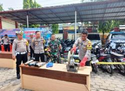 Perangi Knalpot Brong, Sat Lantas Polres Grobogan Tindak 217 Sepeda Motor