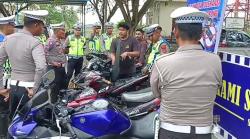 Diduga Meresahkan Masyarakat, Polantas Pidie Jaya Amankan 6 Unit Sepmor Knalpot Brong