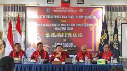 Perkuat Tugas dan Fungsi, Kakanwil Kemenkumham Sumut Kunjungi Rutan Humbahas