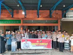 Cooling System, Kapolres Kuansing Dengarkan Curhat Warga di  Masjid Al Furqan