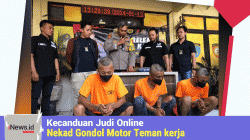 Kecanduan Judi Online, Pekerja Proyek Nekad Gondol Motor Teman kerja