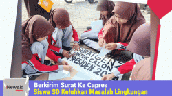 Puluhan Siswa SD di Gresik Berkirim Surat Ke Capres, Keluhkan Masalah Lingkungan