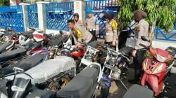 Cipkon Jelang Kampanye Rapat Umum Terbuka, Polres Sukoharjo Amankan 248 Motor Knalpot Brong