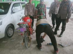 Polsek Sindangbarang Cianjur Gencar Razia Sepeda Motor Gunakan Knalpot Brong