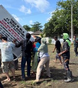 Diduga Oknum Warga di Sekotong Hasut Warga Cabut Patok dan Plang PT Rezka Nayatama