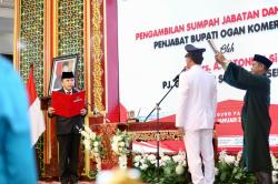 Begini Pesan Pj Gubernur Agus Fatoni kepada Penjabat Bupati OKI Asmar Wijaya