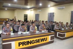 Puluhan Bhabinkamtibmas Polres Pringsewu Siap Hadapi Pemilu 2024